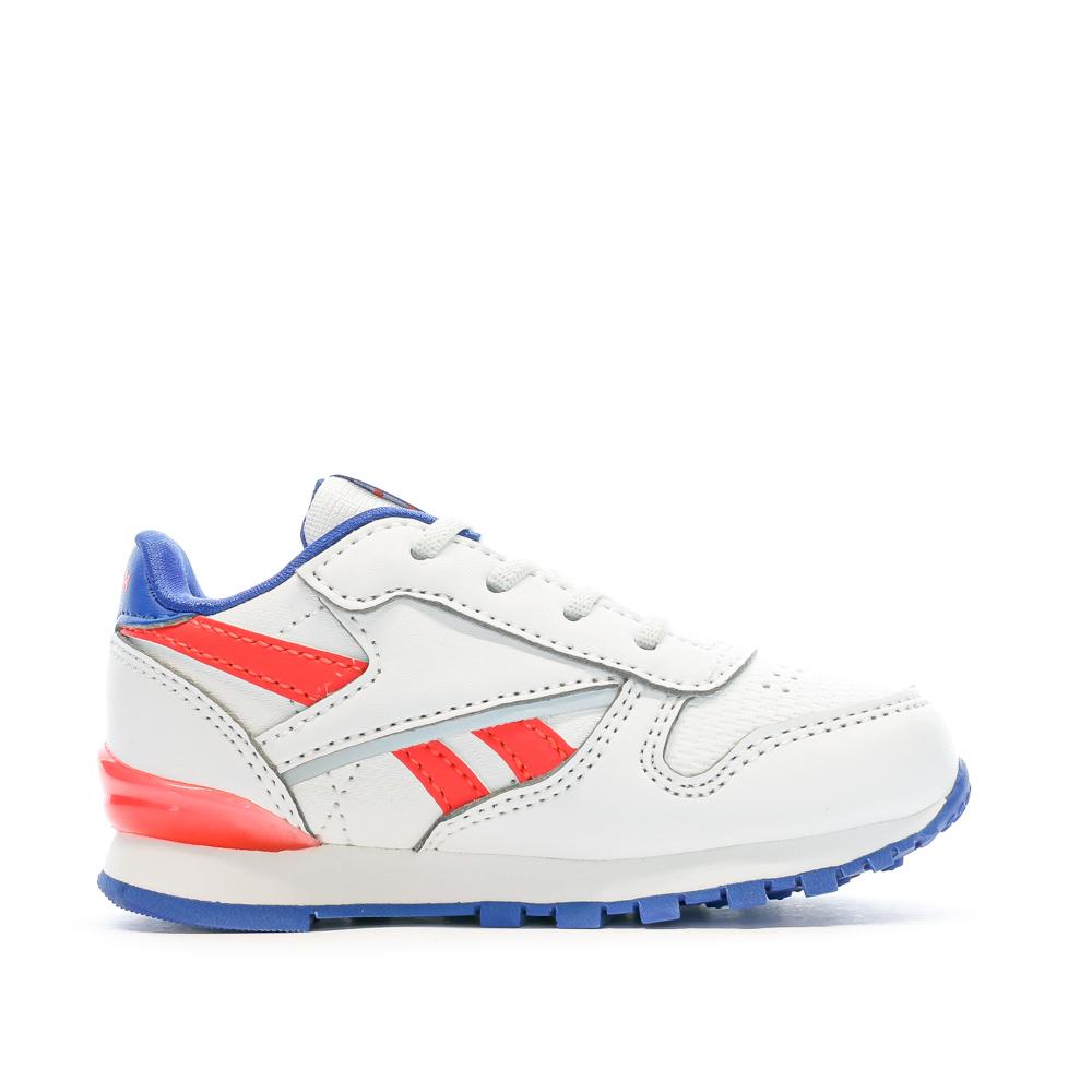 Baskets Blanches/Bleu/Orange Garçon Reebok Flash vue 2