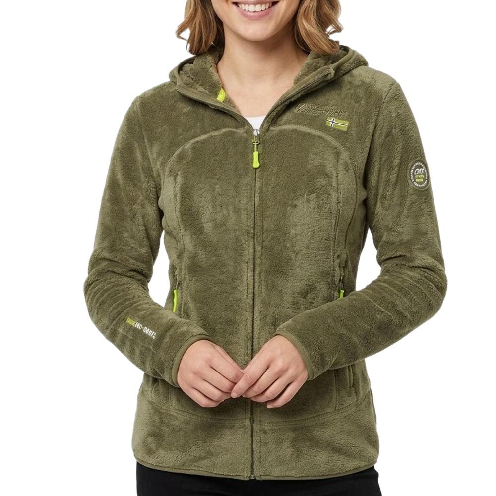 Polaire Kaki Femme Geographical Norway Paline Lady B85 pas cher