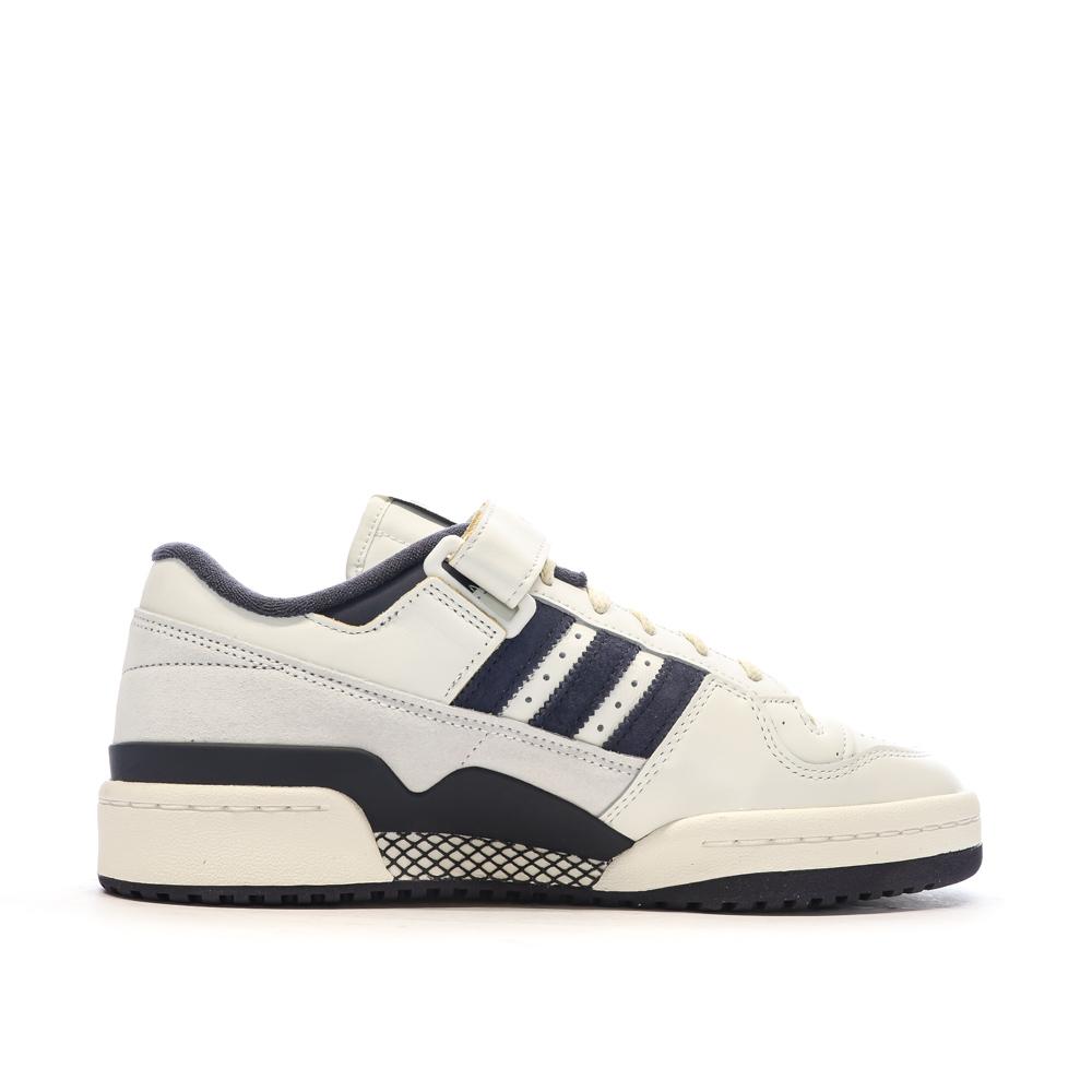 Baskets Blanches/Marine Homme Adidas Forum 84 vue 2