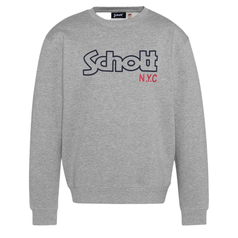 Sweat Gris Homme Schott Stanley pas cher