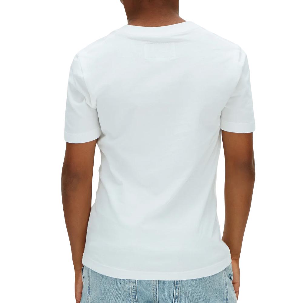 T-Shirt Bleu clair Garçon Calvin Klein Jeans Stacked vue 2