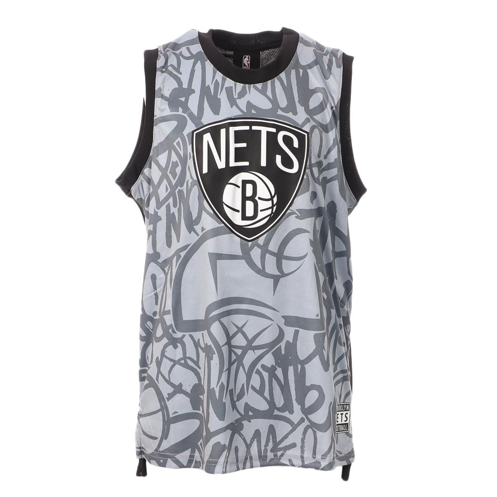 Maillot BROOKLYN NETS Noir/Gris Garçon NBA Shake The Can Shooter pas cher