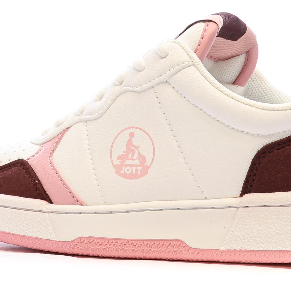 Baskets Blanc/Rose Femme Jott River vue 7