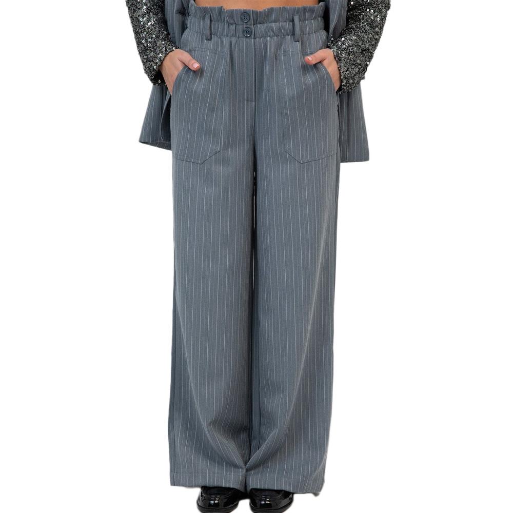 An'ge Lea Pantalones gris mujer barato