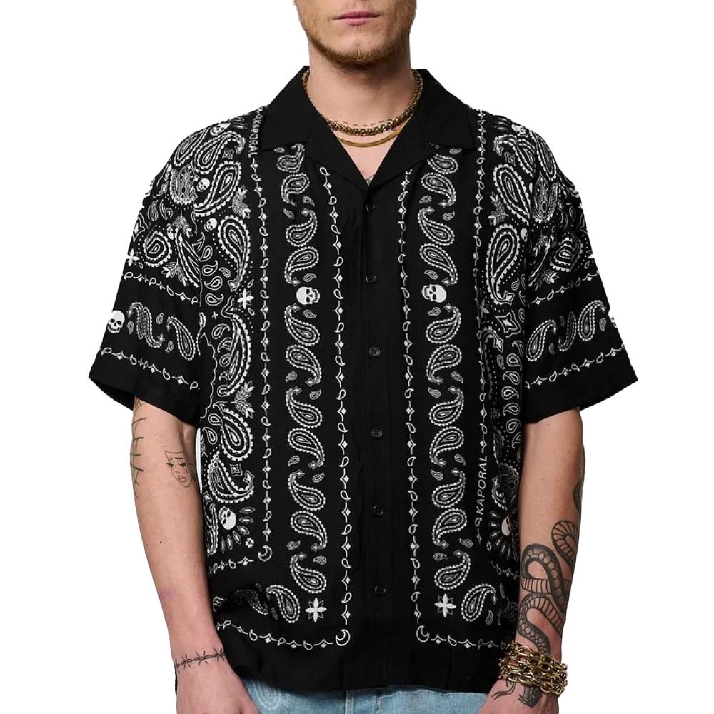 Chemise Noire Homme Kaporal TEXAS pas cher