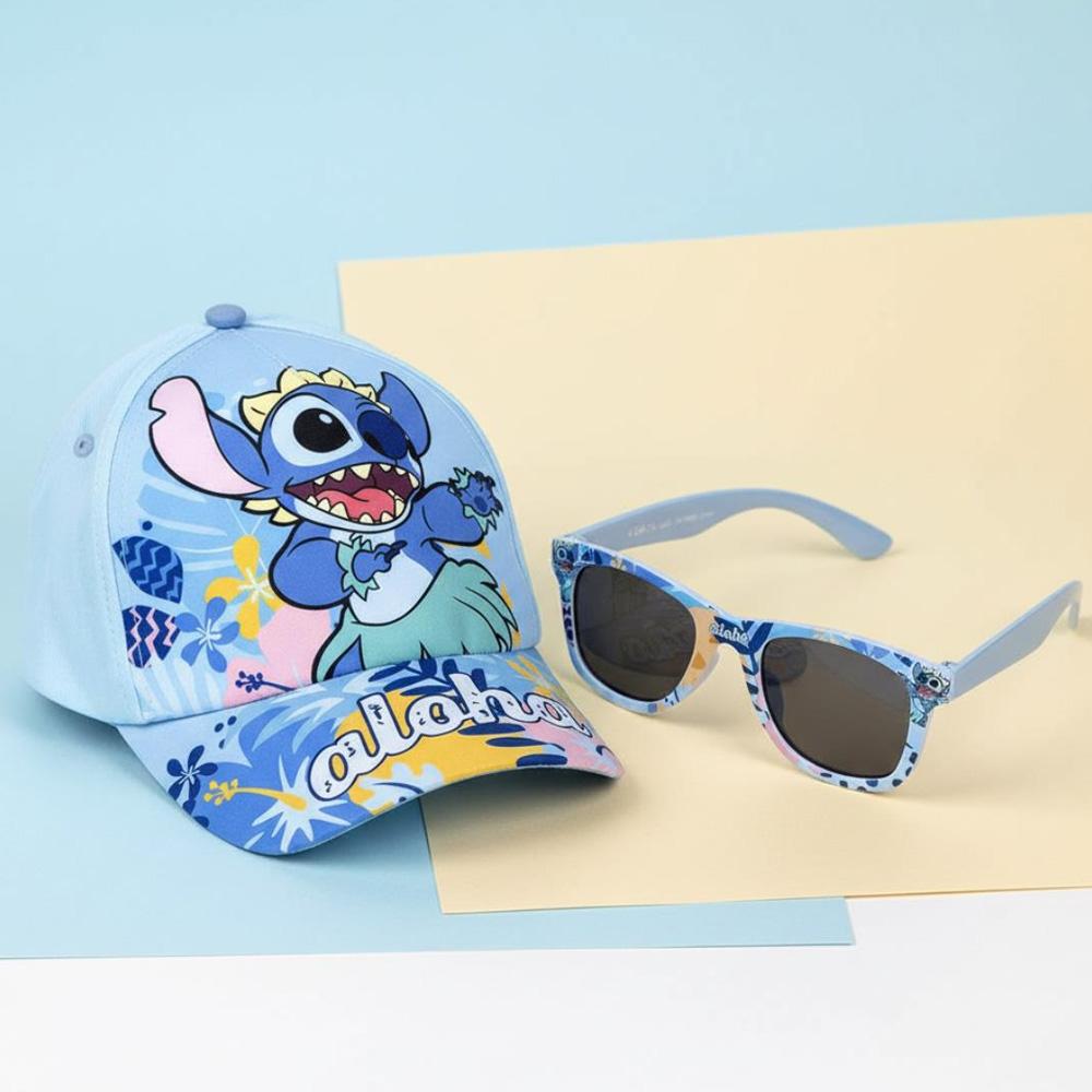 Kit Casquette + Lunette de Soleil Bleu Enfant Sport Zone Stitch Aloha vue 2