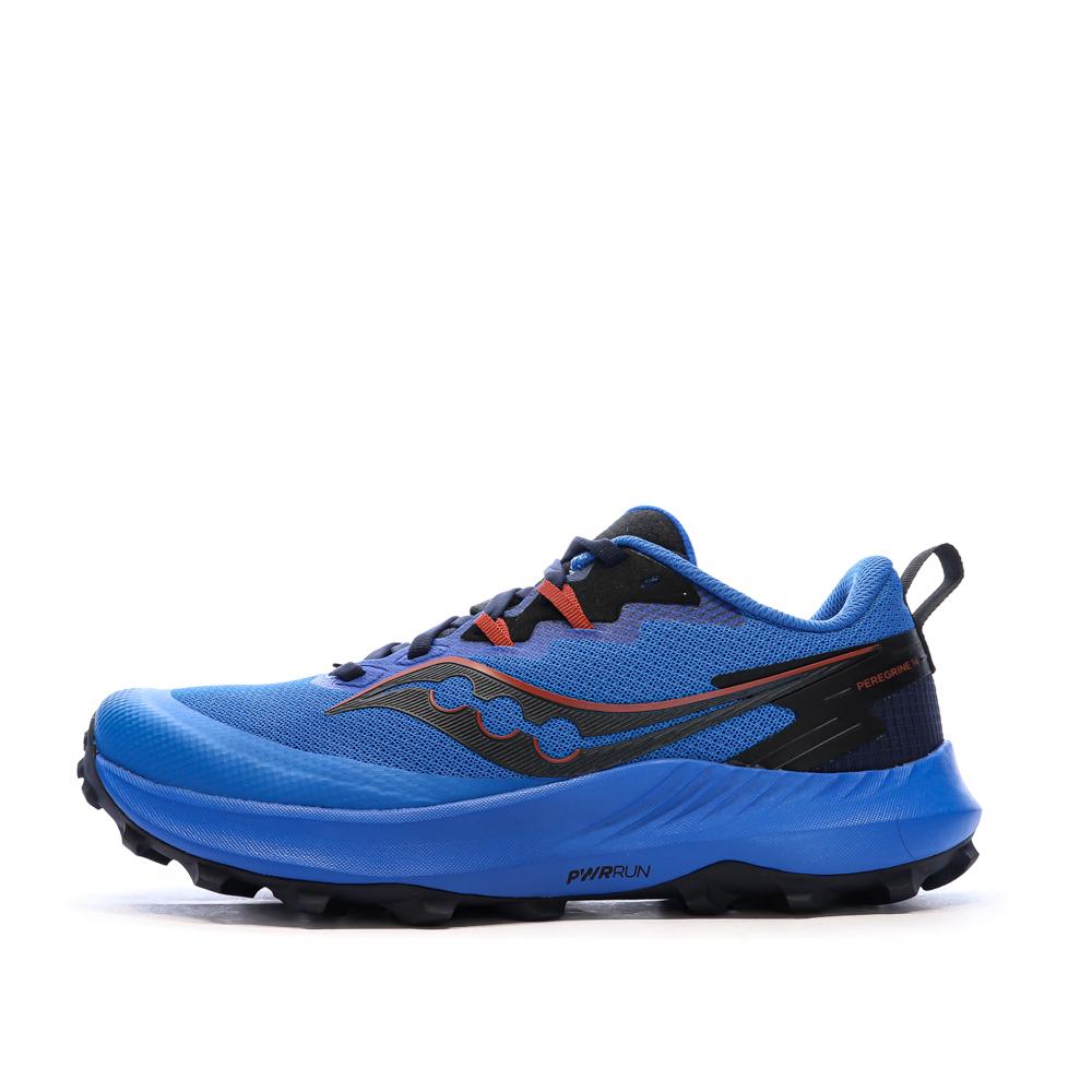 Chaussures de Running Bleu Femme Saucony Peregrine pas cher