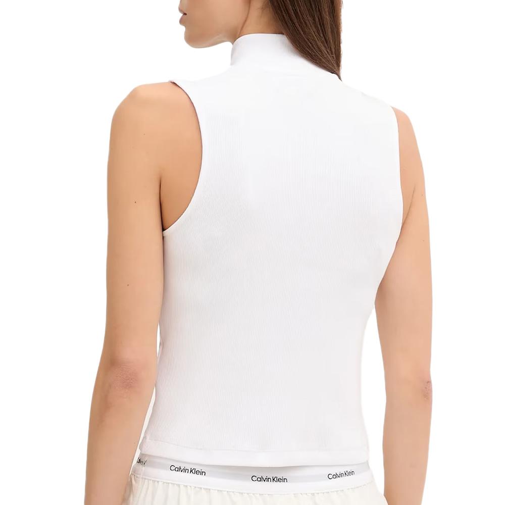 Top Blanc Femme Calvin Klein Jeans A- Woven vue 2