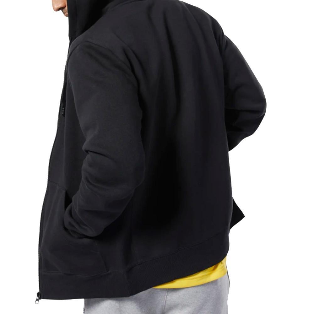 Sweat zippé noir homme Reebok Classic Fleece vue 2