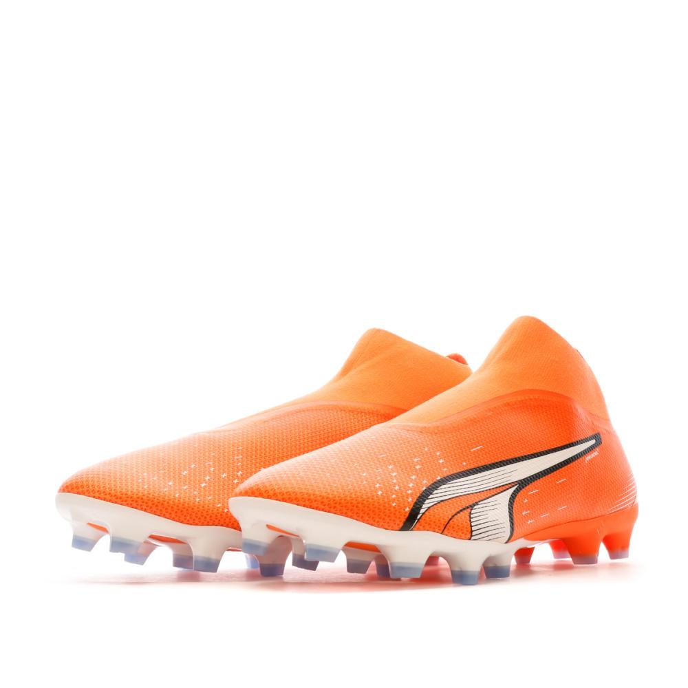 Chaussures de Football Orange Homme Puma Ultra Match vue 6