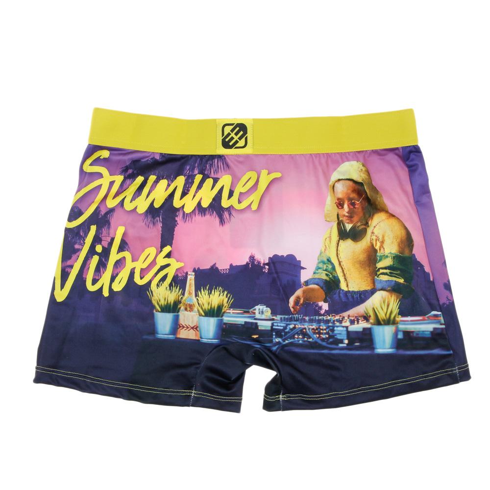 Boxer Violet/Jaune à Imprimés Garçon Freegun Vib vue 2