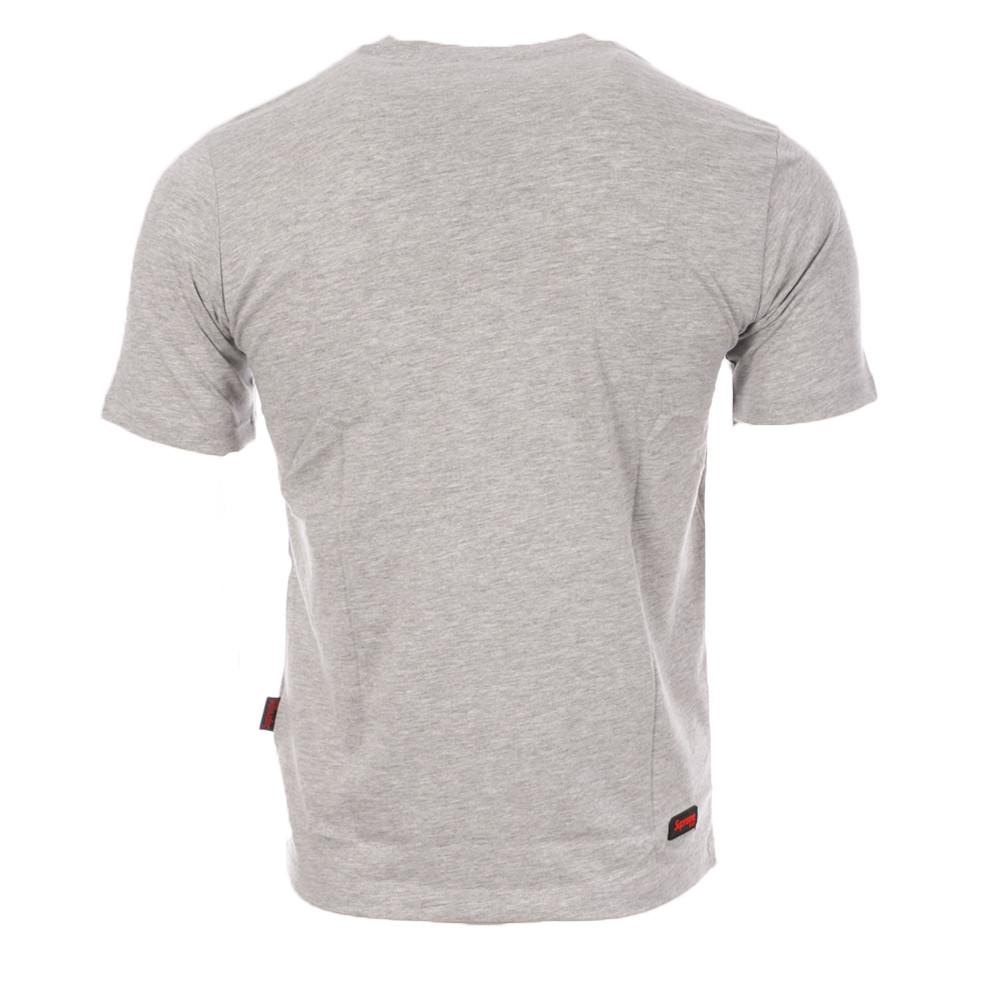 T-shirt Gris Homme Supreme Grip Bernd vue 2