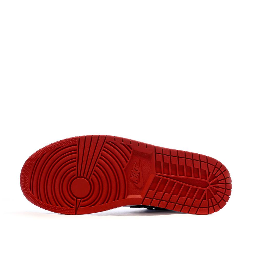 Baskets Noir/Rouge Homme Nike Air Jordan 1 Low vue 5