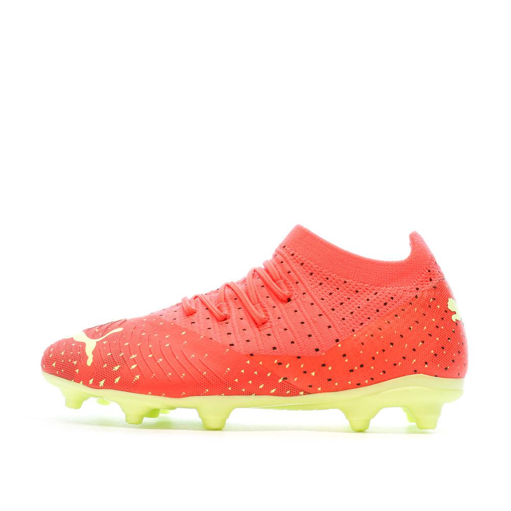 Chaussures de football Orange/Jaune Garçon Puma future Z 3 pas cher