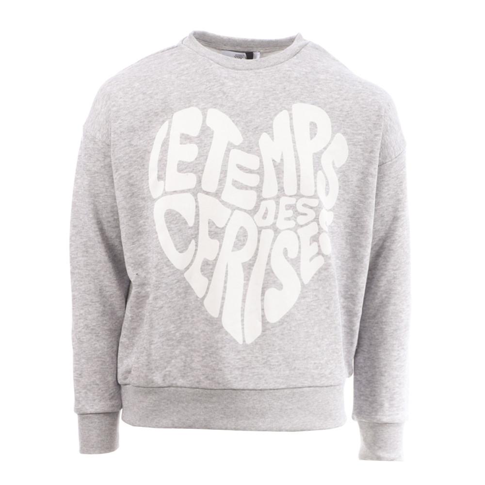 Sweat Gris Fille Le Temps Des Cerises GCOEURG pas cher