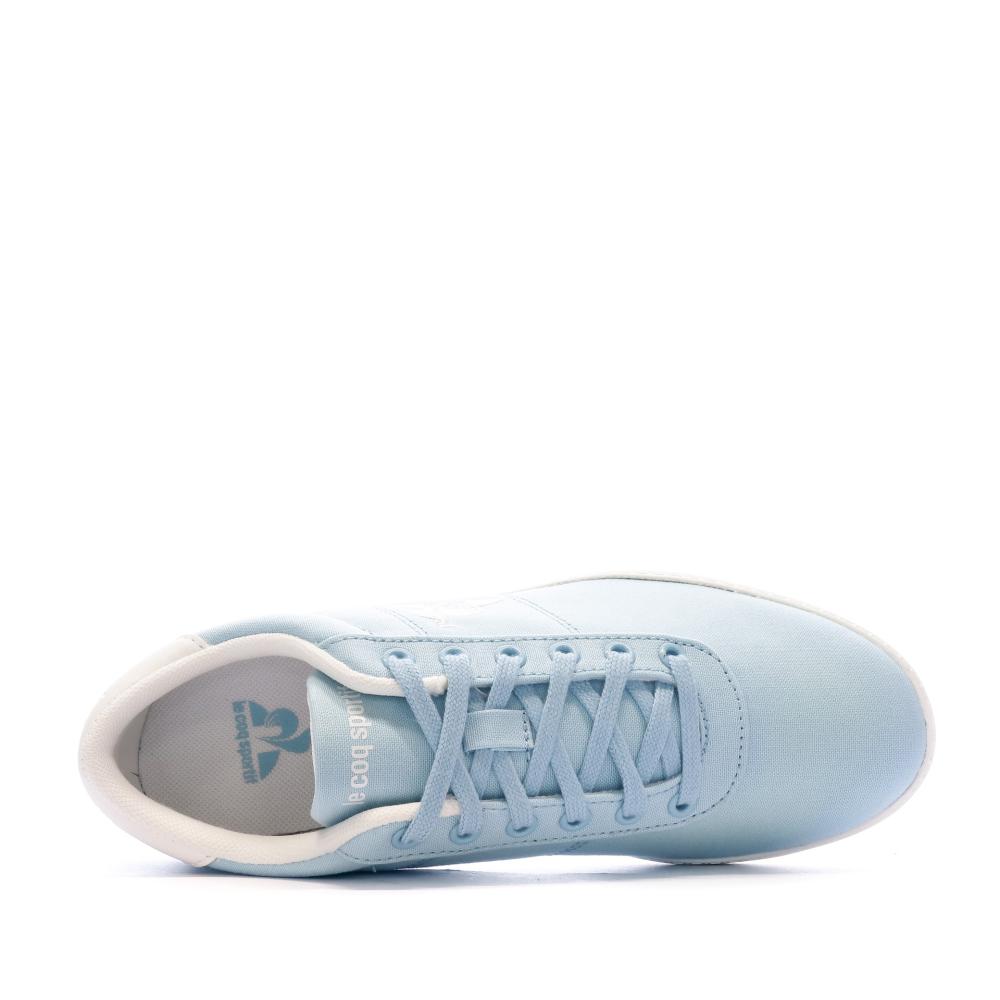 Baskets Bleues Femme Le Coq Sportif Court One vue 4