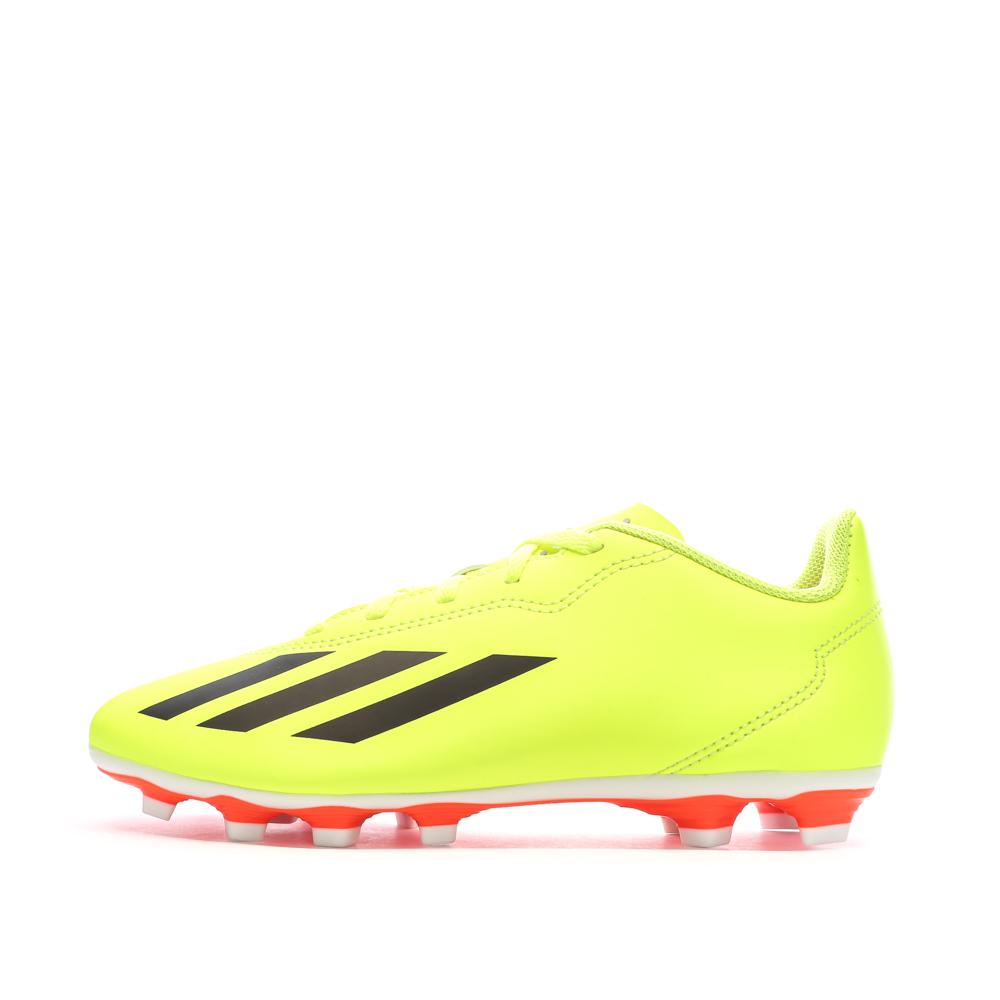 Chaussures de Foot Jaunes Junior Adidas X Crazyfast FxG pas cher