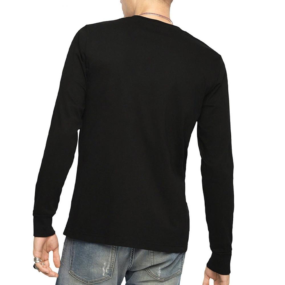 T-shirt Manches Longues Noir Homme Diesel Division vue 2