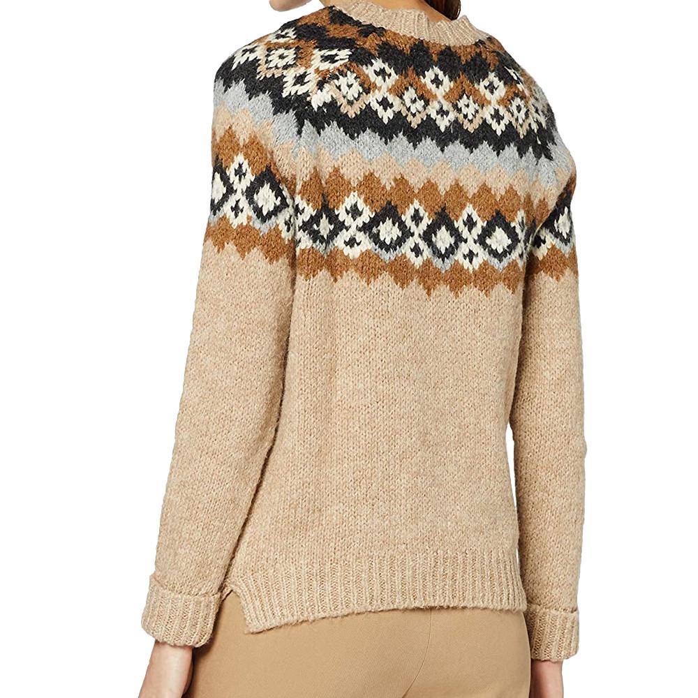 Pull Beige Jacquard Femme Superdry Savannah vue 2