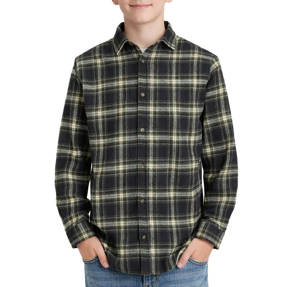 Jack & Jones Shua Camisa a cuadros negra de niño barato