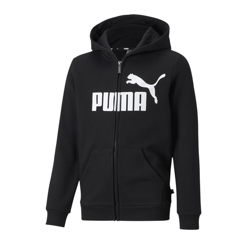 Sweat Zippé Noir Garçon Puma 586967 pas cher