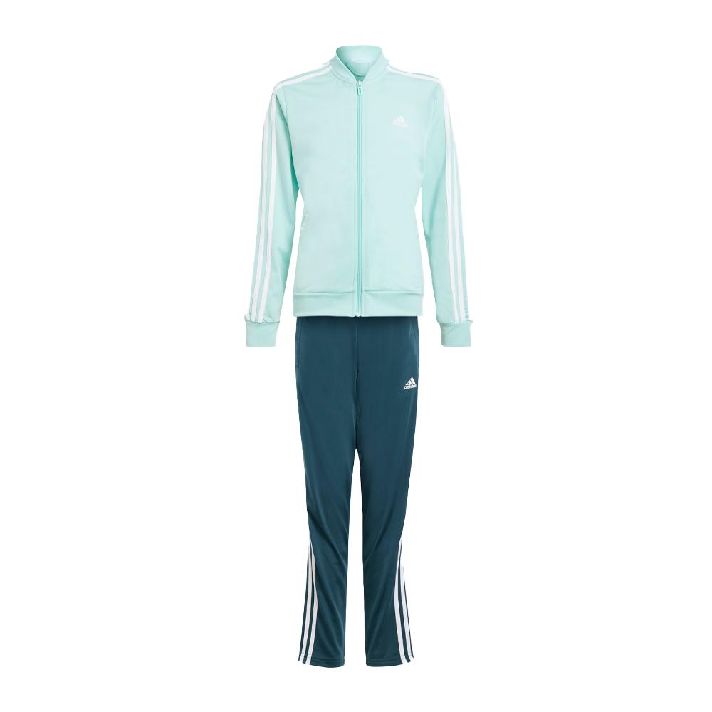 Survêtement Vert Fille Adidas Essentials 3-Stripes pas cher