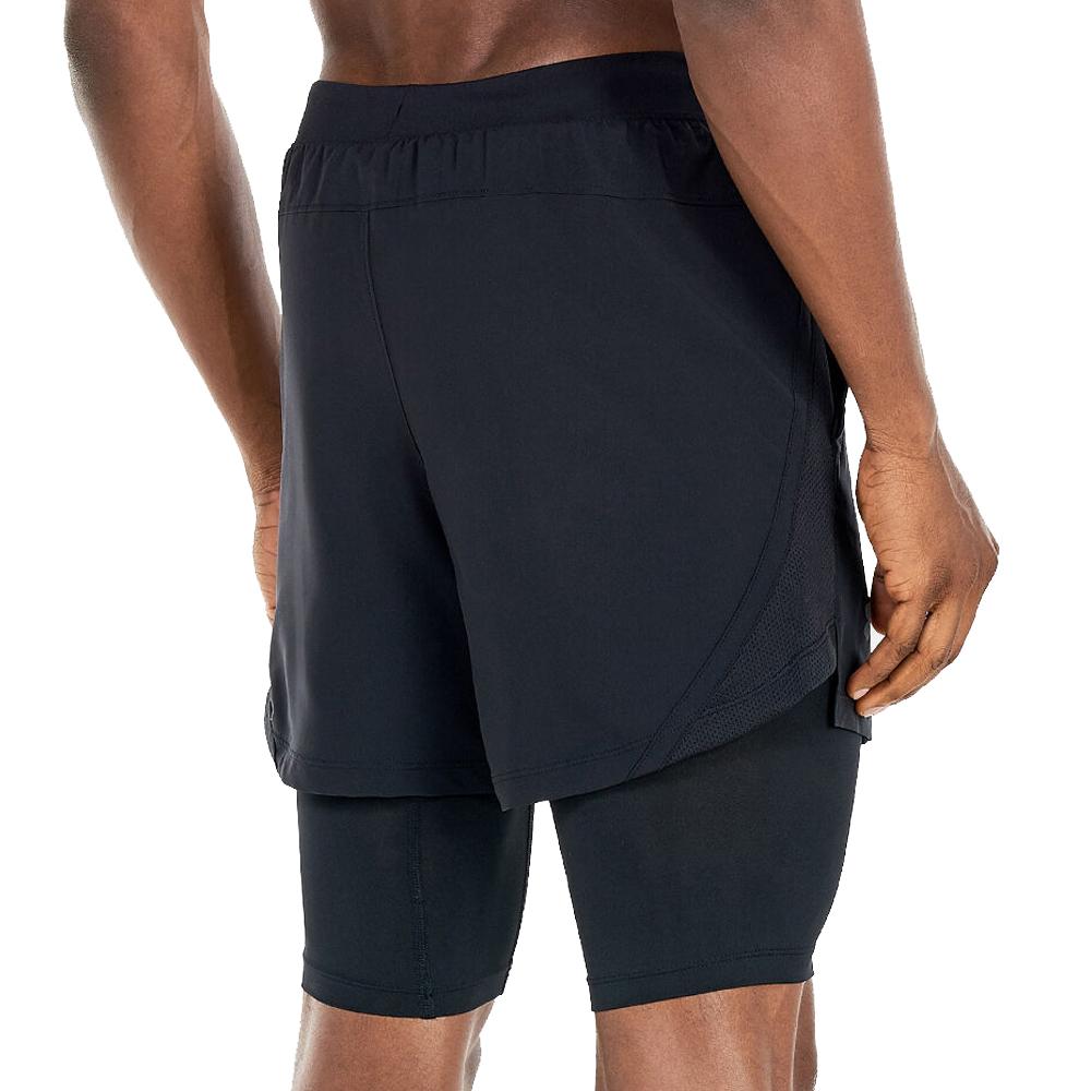 Short Noir/Gris Homme Under Armour Launch vue 2