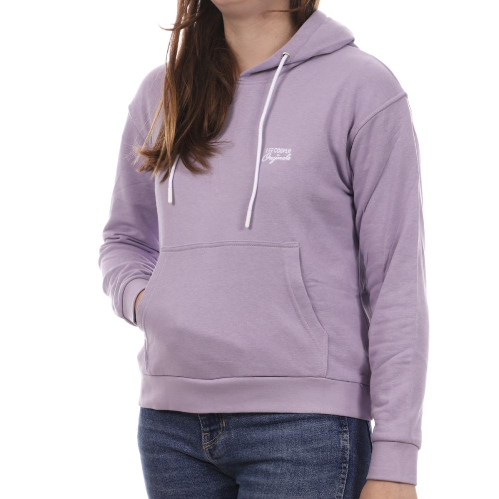 Sweat à capuche Mauve Femme Lee Cooper Octavia pas cher