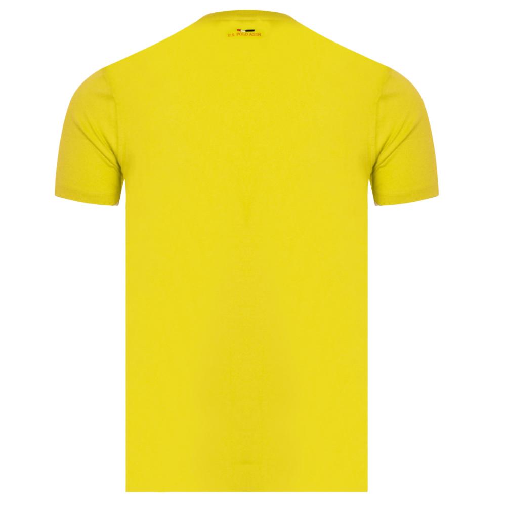 T-Shirt Jaune Homme US Polo ASSN Luca vue 2