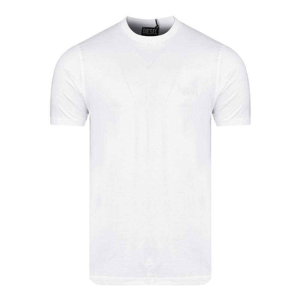 T-shirt Blanc Homme Diesel Just A18997 pas cher