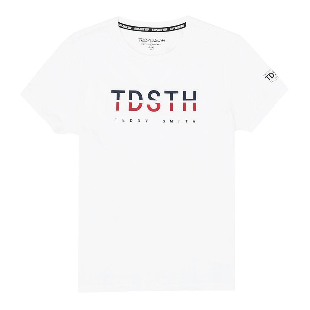 T-shirt Blanc Garçon Teddy Smith Enva pas cher