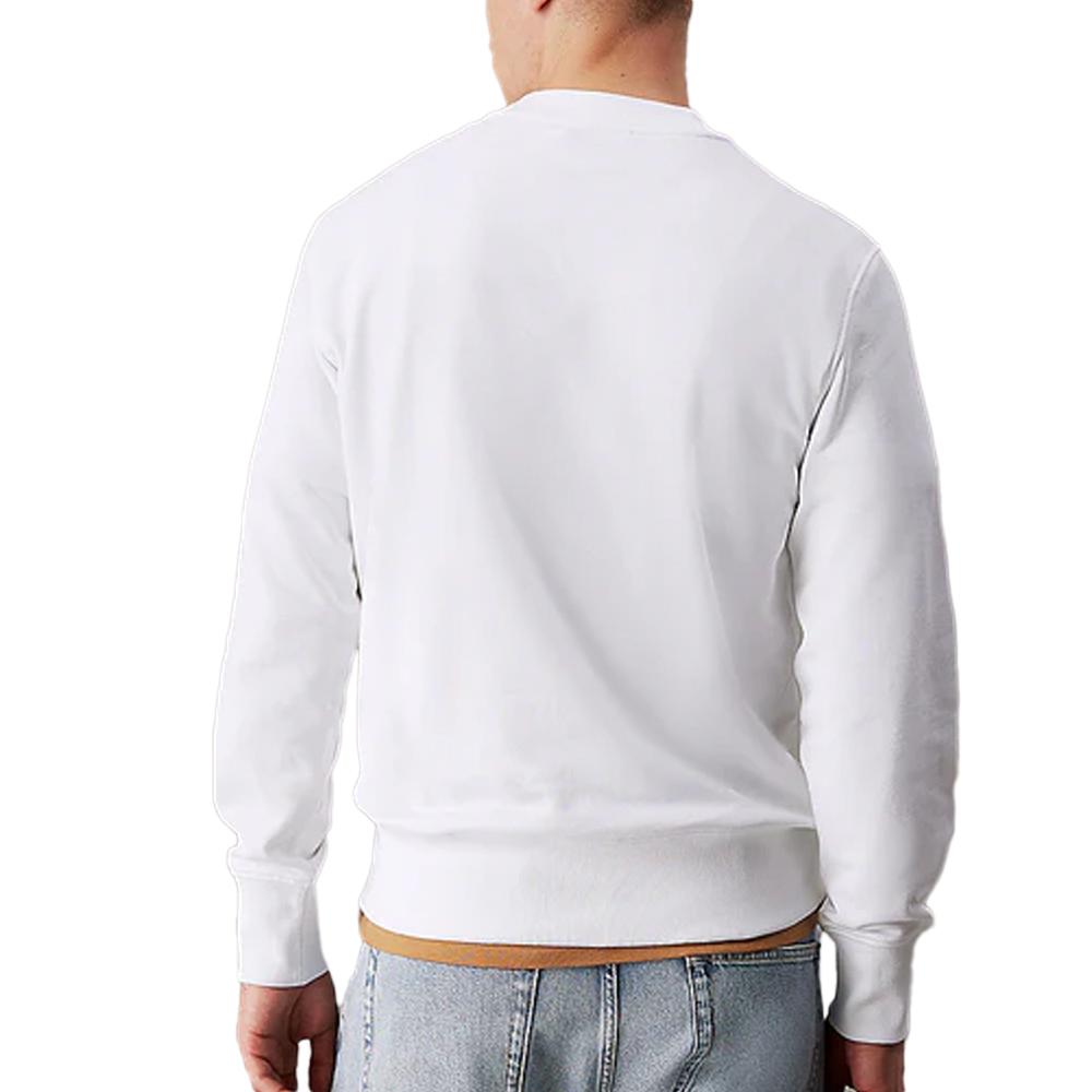 Sweat Blanc Homme Calvin Klein Jeans Shadow vue 2