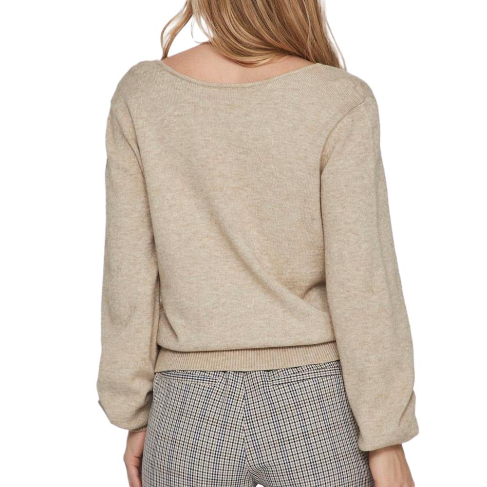 Pull Beige Femme Vila Viril Rev vue 2