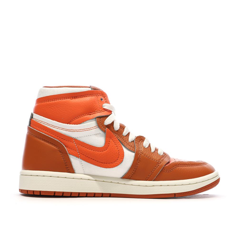 Air Jordan 1 High MM Baskets Oranges Femme Nike vue 2