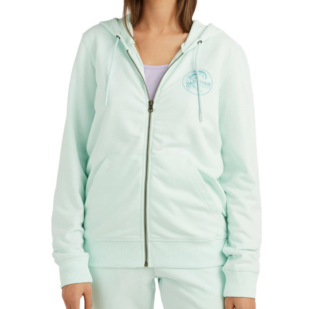 Sweat Zippé à capuche Vert D'Eau Femme O'Neill Circle Surfer pas cher