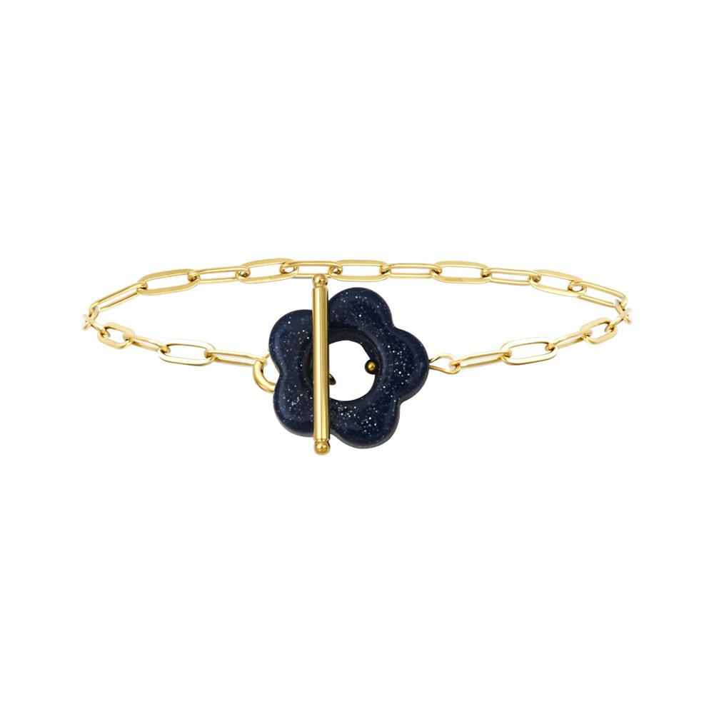 Bracelet Doré/Marine Femme Clio Blue PKBR0111 pas cher