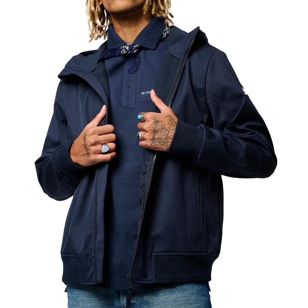 Veste Zippé Marine Homme Kaporal LEON pas cher