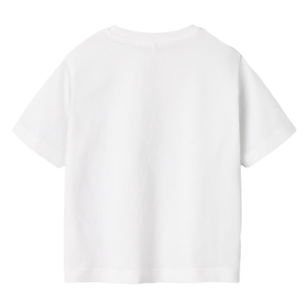 T-Shirt Blanc Fille Name it Vobbo vue 2