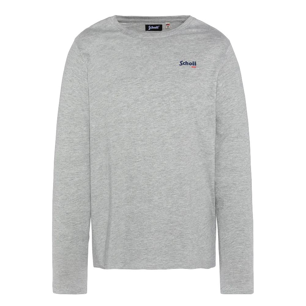 T-shirt Gris Homme Schott BRODEDML pas cher