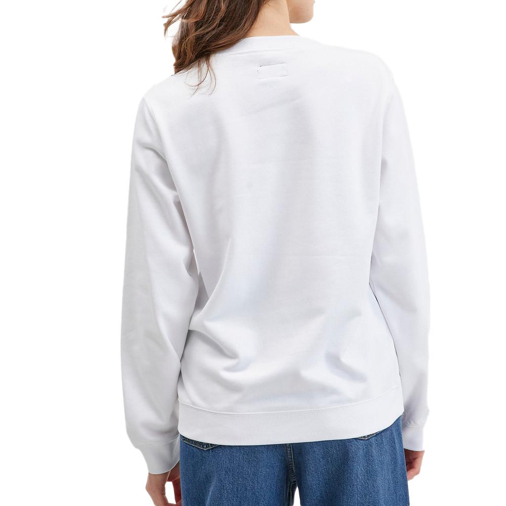 Sweat Blanc Femme Converse Radiating vue 2