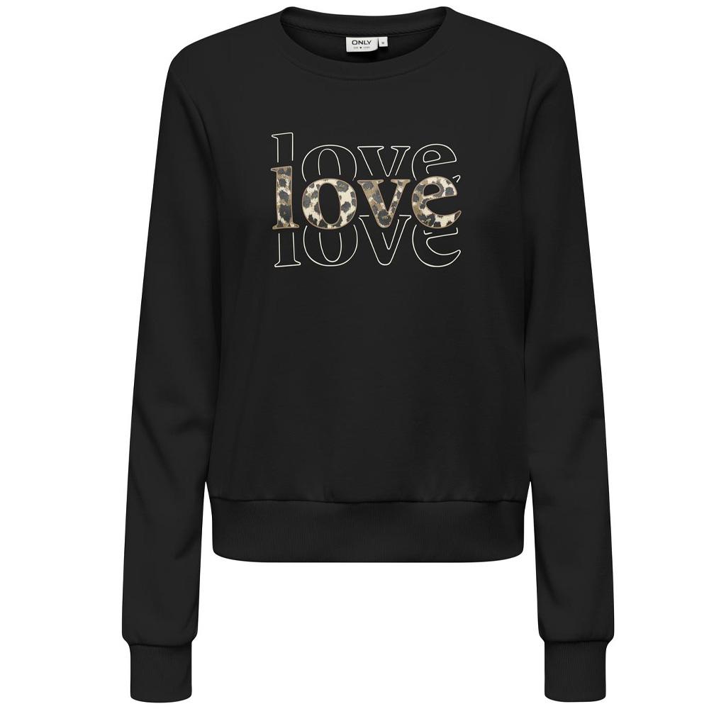 Sweat Noir/Marron Femme Only Rubi pas cher