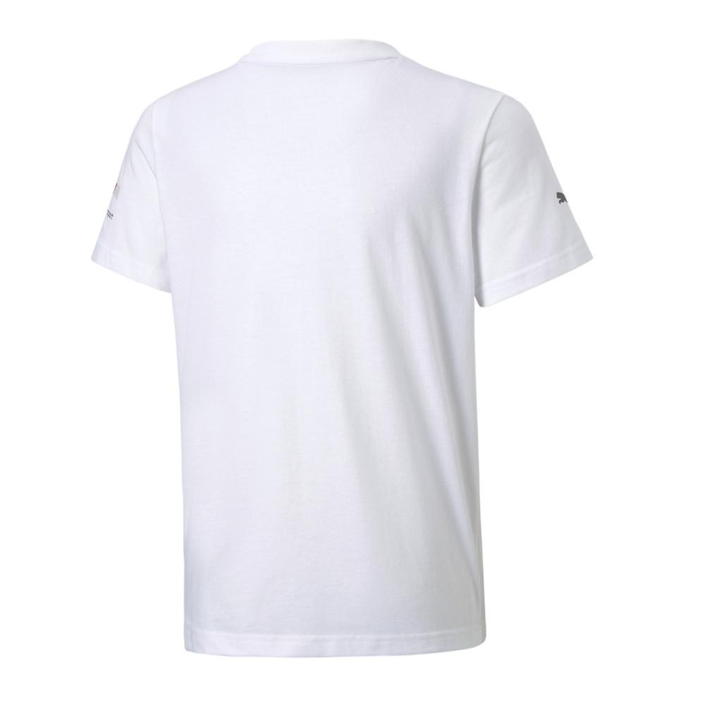 T-shirt Blanc Garçon Puma Bmw Mms Car Graf vue 2