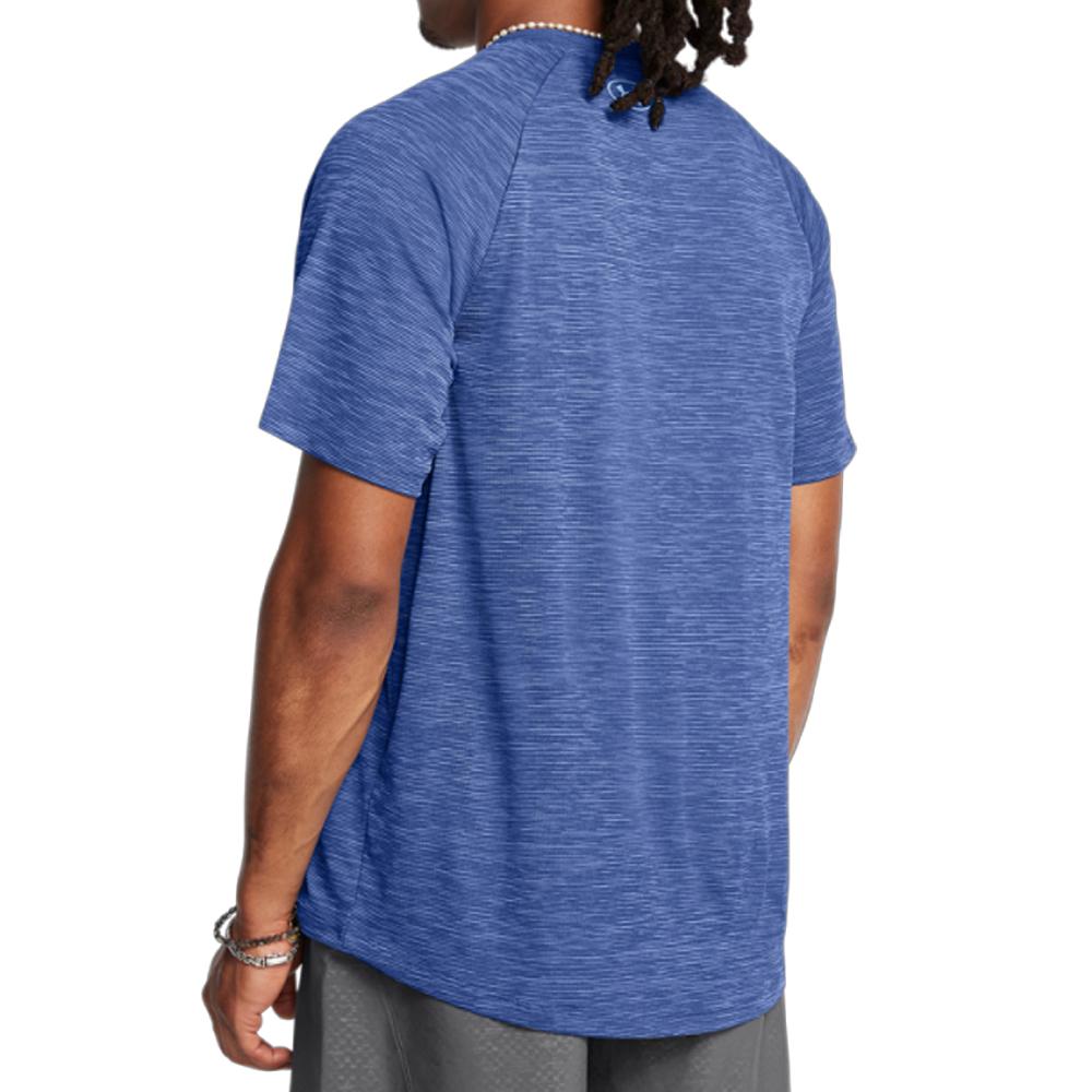 T-shirt Bleu Homme Under Armour 1382796 vue 2