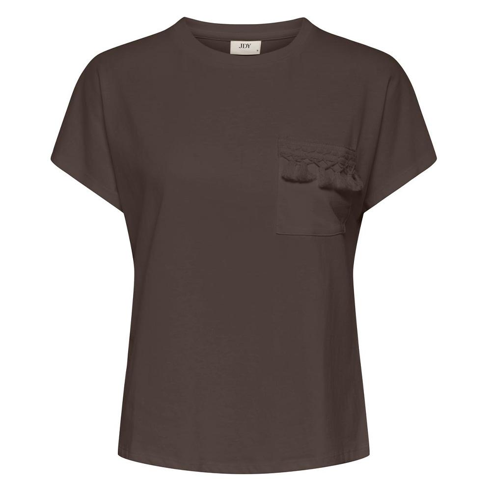 T-Shirt Marron Femme JDY Ilse Pocket pas cher