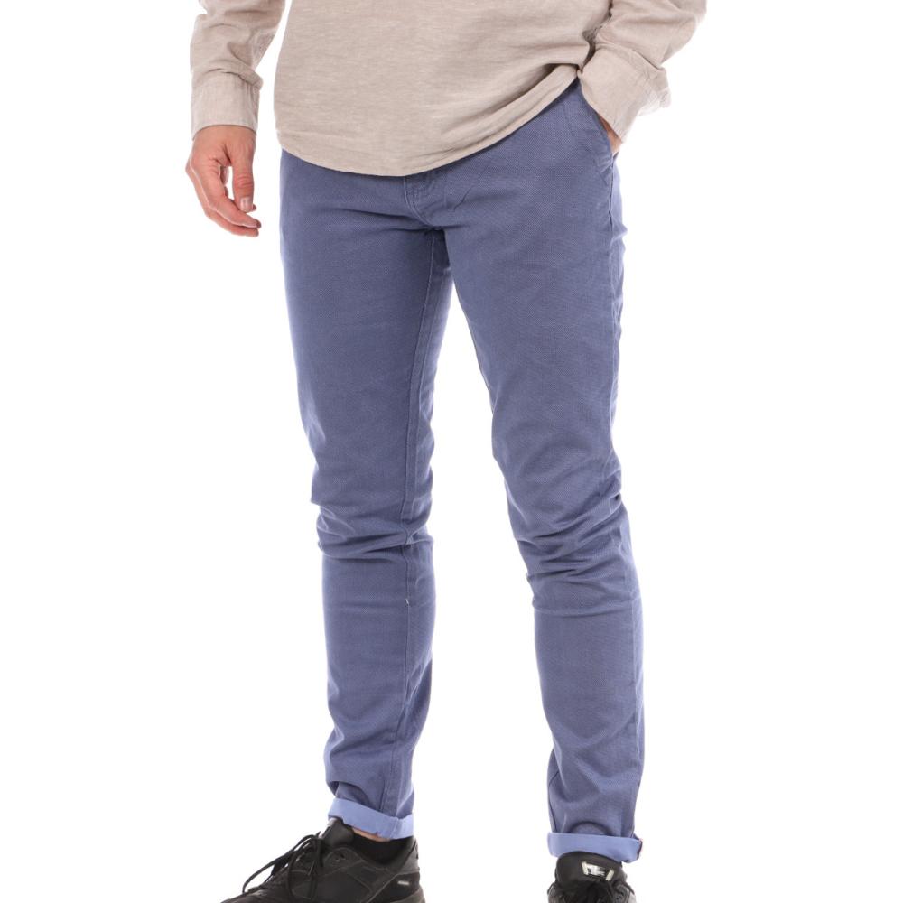 Chino Bleu Homme La Maison Blaggio Tamar pas cher