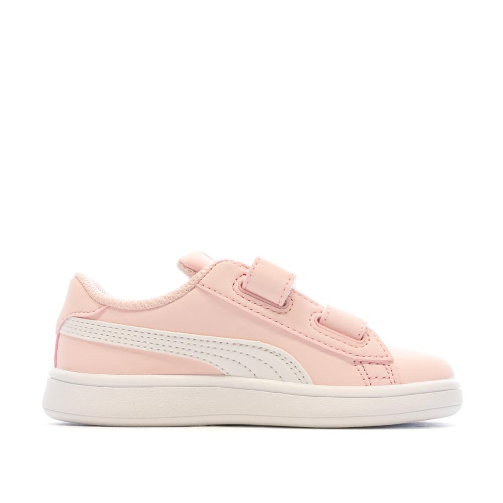 Baskets Rose Bébé Fille Puma Smash v2 Buck V Inf vue 2