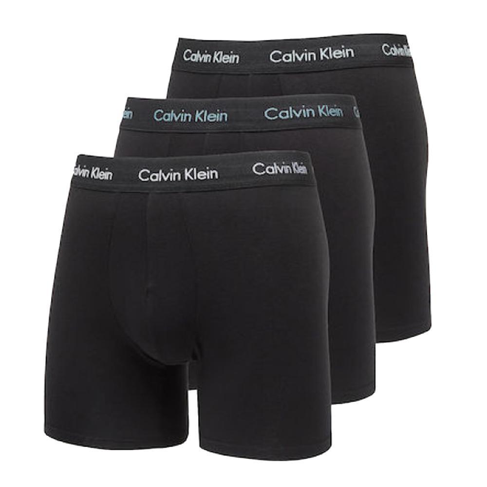 X3 Boxers Noires/Blancs Homme Calvin Klein Jeans Boxer Brief 3 pas cher