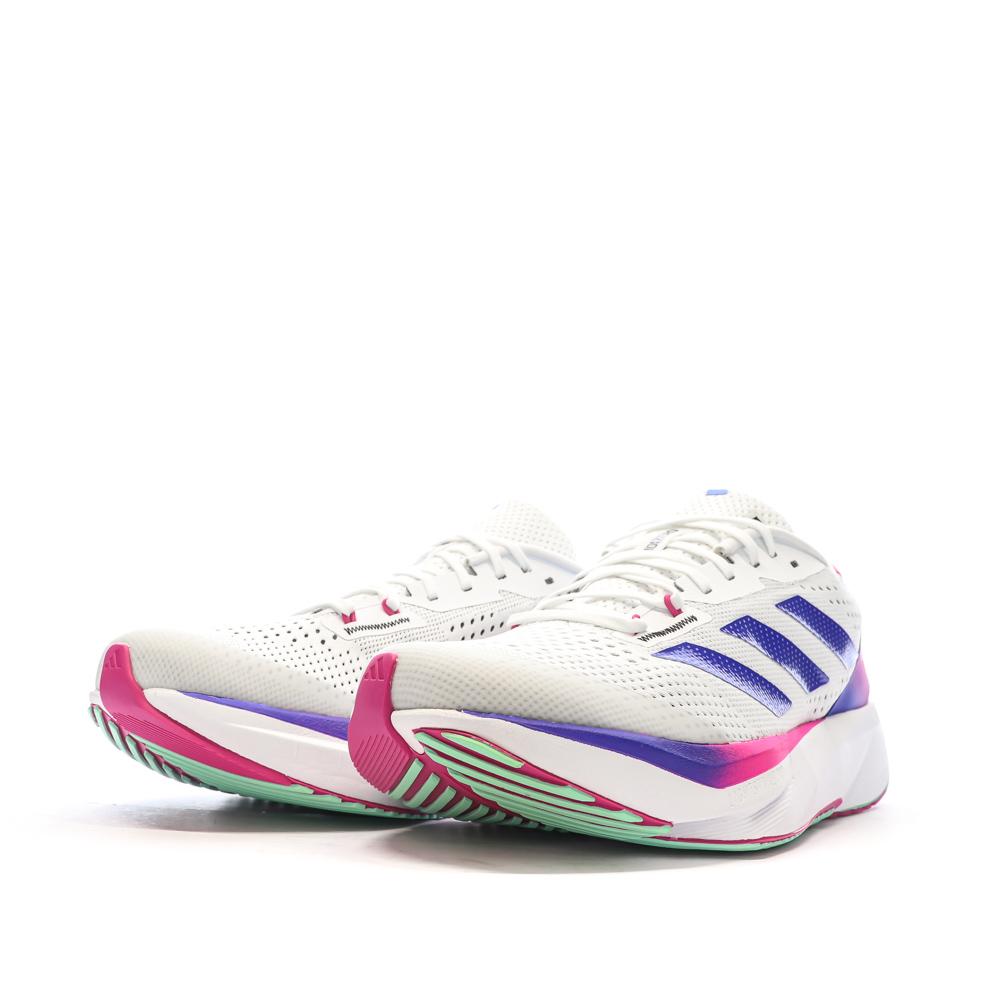 Chaussures de running Blanches Homme Adidas Adizero vue 6