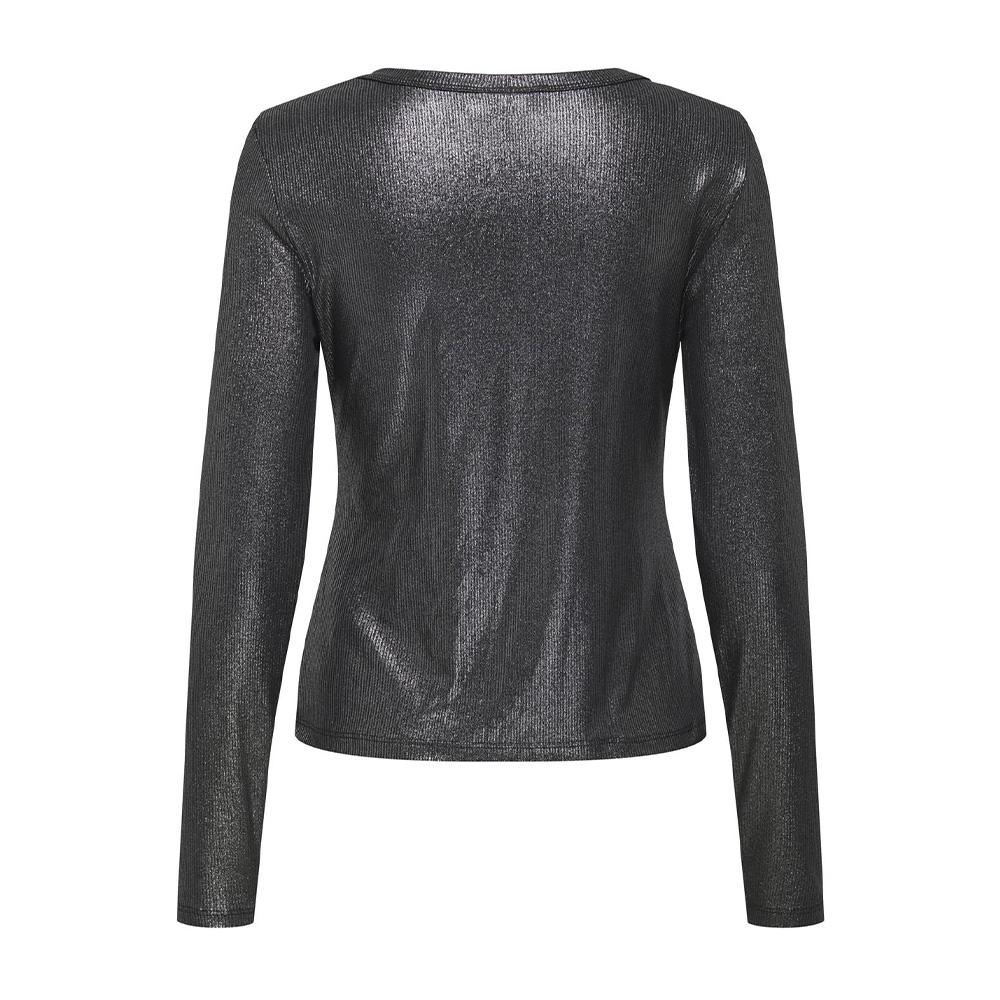 T-Shirt Manches Longues Noir Femme JDY Sofia vue 2
