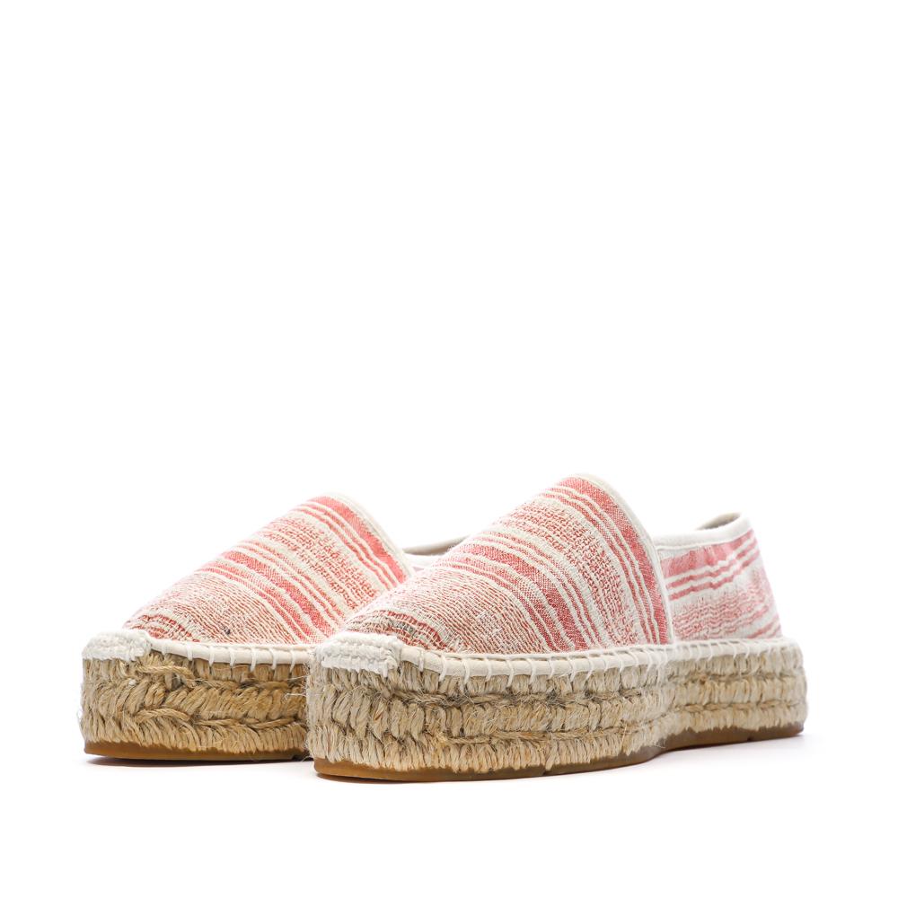 Weiße/rote Espadrilles für Damen von Pare Gabia Aduna Ansicht 6